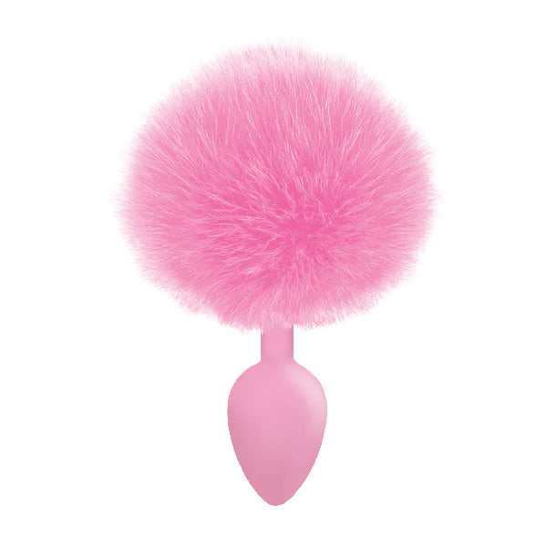 The 9's Cottontails Silicone Bunny Tail  Pink Butt Plug