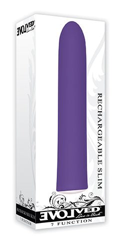 Rechargeable Slim Vibe 5in  Purple  Classic Vibrator