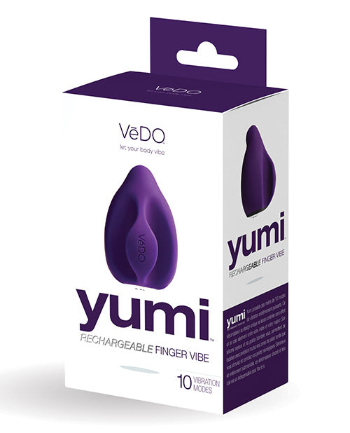 Vedo Yumi Rechargeable Purple Finger Vibrator