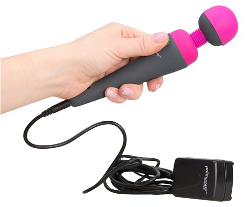 Palm Power Body Wand Massager Fuschia Plug in