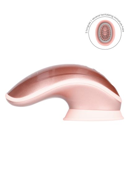 Twitch Hands Free Suction & Vibration Toy Rose Gold