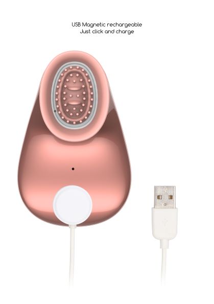 Twitch Hands Free Suction & Vibration Toy Rose Gold