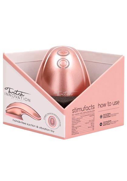 Twitch Hands Free Suction & Vibration Toy Rose Gold