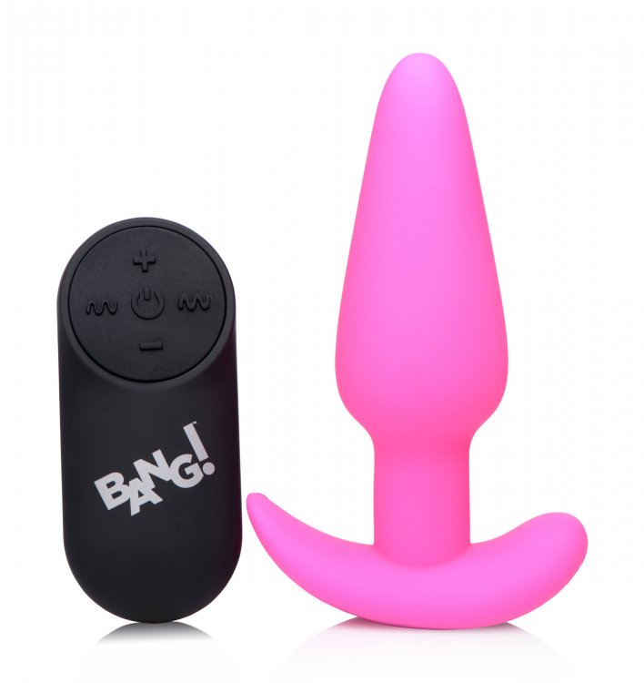 Bang! 21x Vibrating Silicone w/ remote Butt Plug