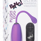 Bang! 28x Plush Vibrating Egg  w/ Romate Purple