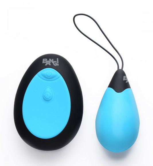 Bang! 10x Vibrating  Egg w/ Remote Blue