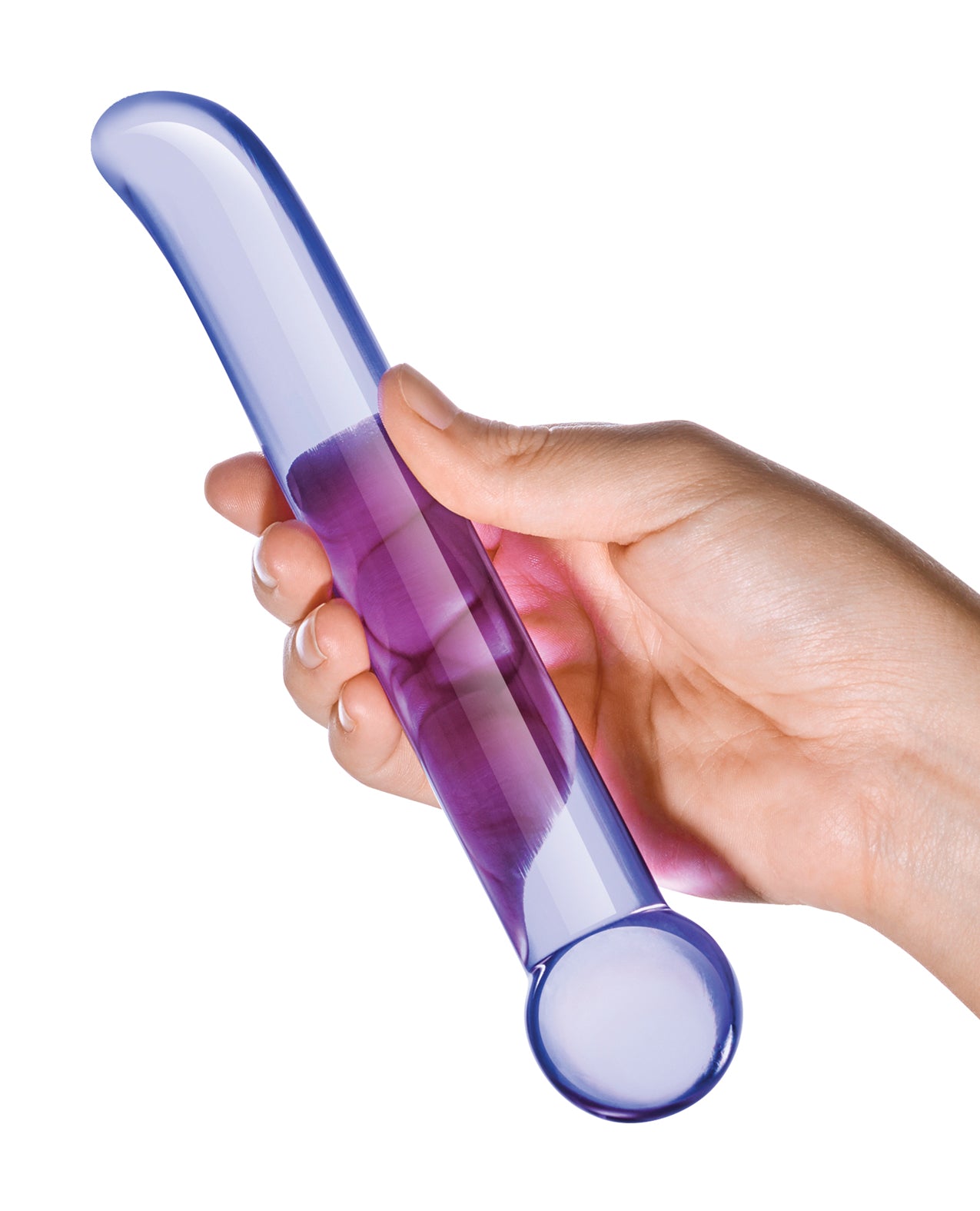 Gläs Purple G-spot Tickler Dildo