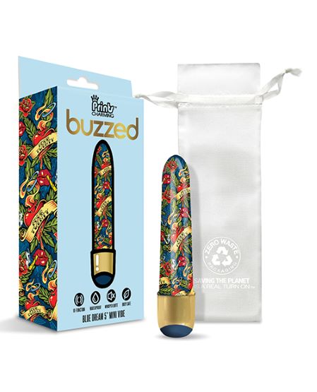 Prints Charming Buzzed 5 Blue Dream  Classic Mini Vibrator