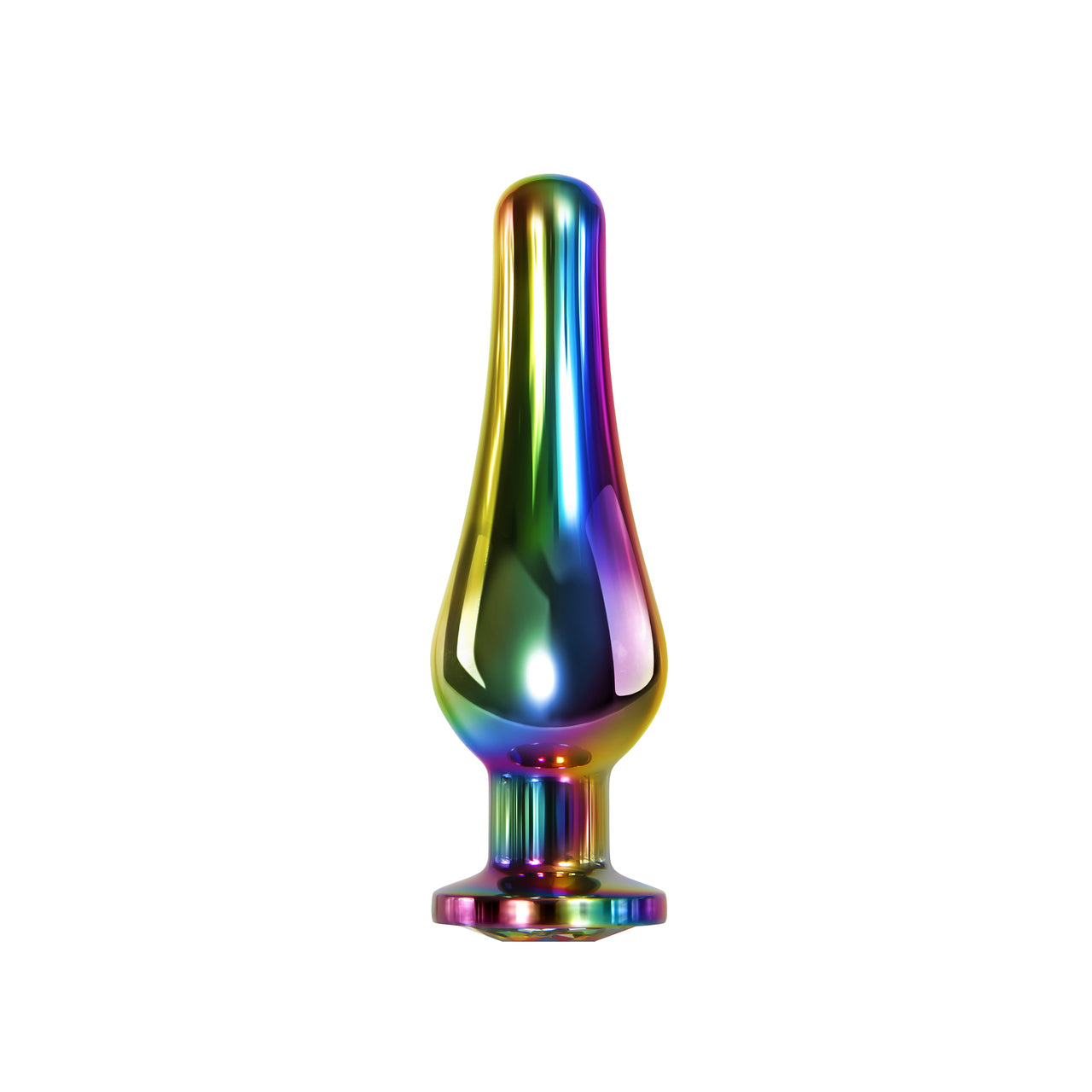 Rainbow Metal Medium Butt Plug