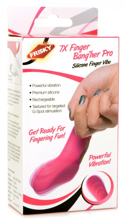 Frisky 7x Finger Bang'her Pro Finger Vibrator Pink