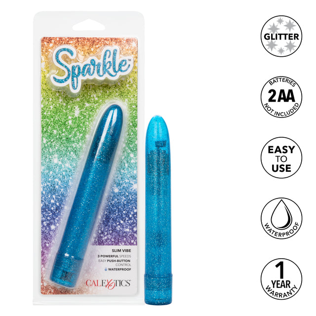 Sparkle Slim Vibe Blue Classic Vibrator