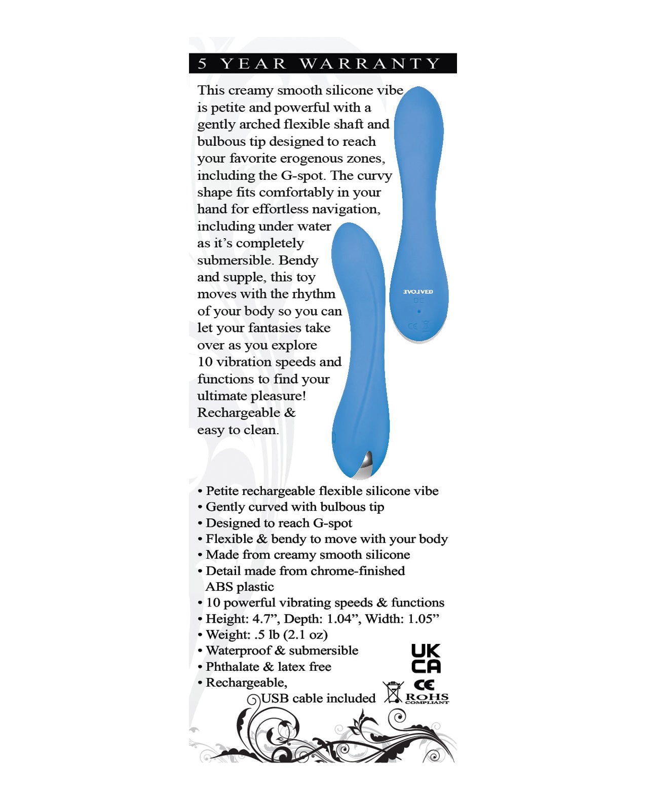 Evolved Blue Crush G-Spot Stimulator