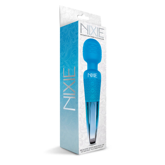 Nixie Body Wand Massager Blue Ombre Metallic