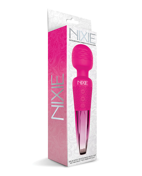 Nixie Body Wand Massager Pink Ombre Metallic