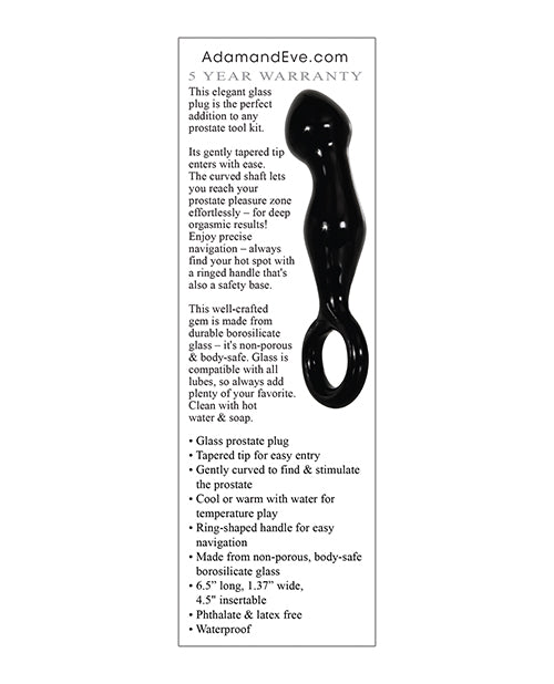 Adam & Eve Adams Glass Prostate Stimulator