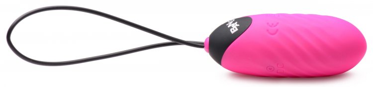 Bang! Swirl Silicone Vibrating Egg Pink