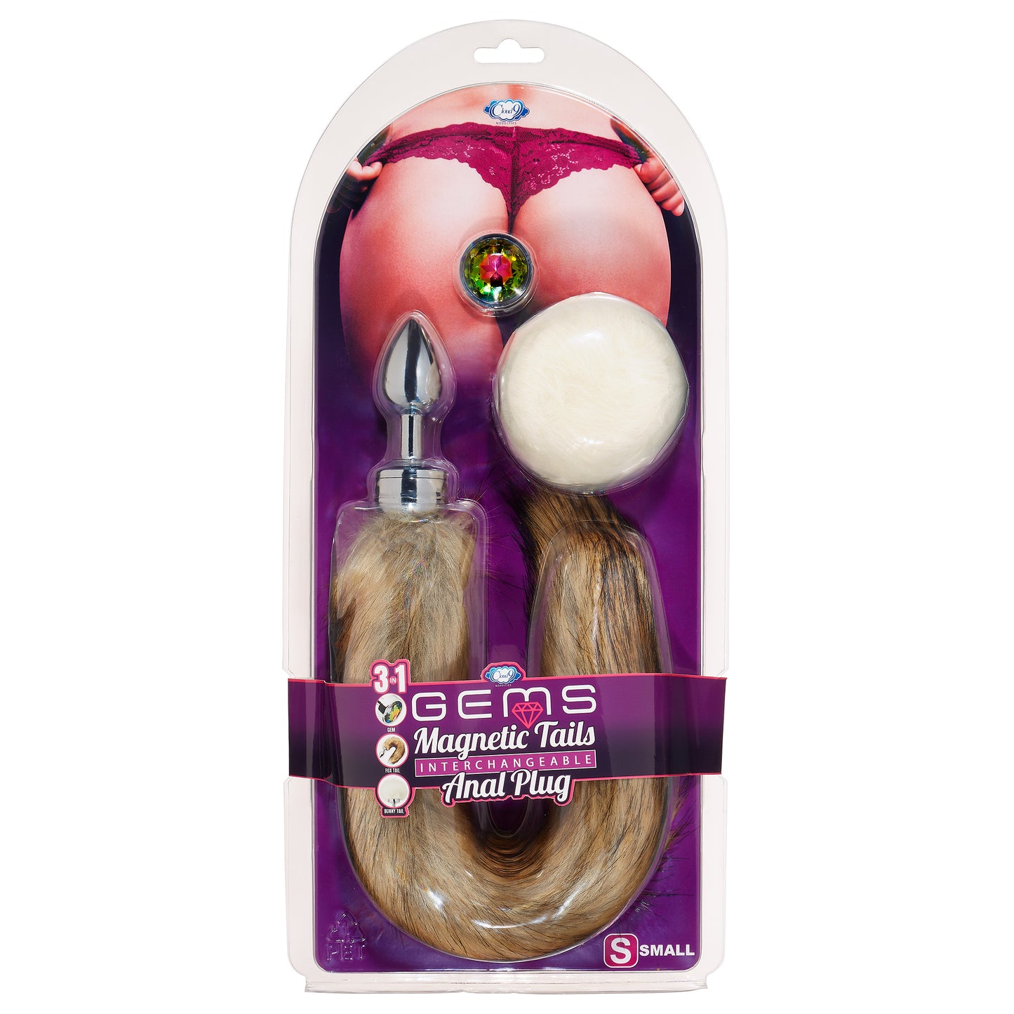 Cloud 9 Magnetic Tails Kit Small Anal Gems Butt Plug