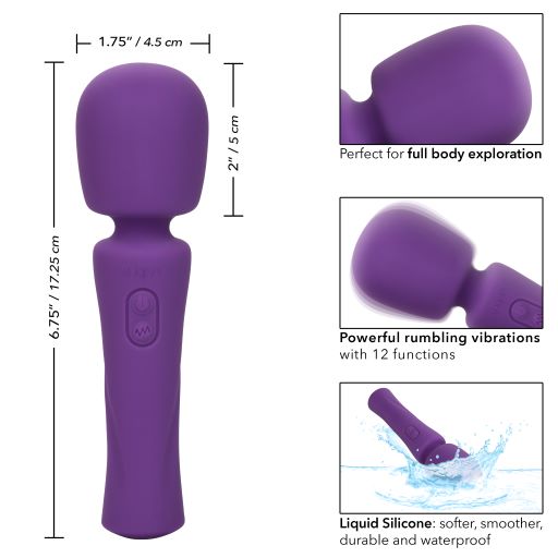 Stella Liquid Silicone Body Wand  Massager Purple