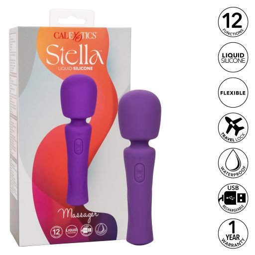 Stella Liquid Silicone Body Wand  Massager Purple