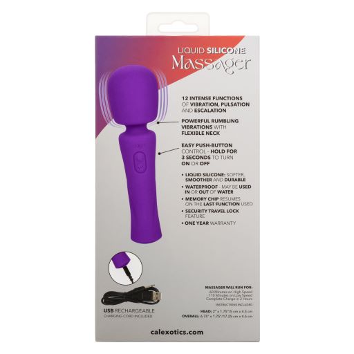 Stella Liquid Silicone Body Wand  Massager Purple