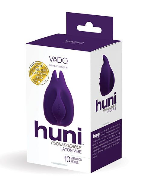 Vedo Huni Rechargeable Finger Vibrator Deep Purple