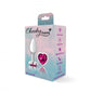 Cheeky Charms Heart Bright Pink Small Silver Butt Plug