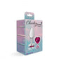 Cheeky Charms Heart Bright Pink Small Silver Butt Plug