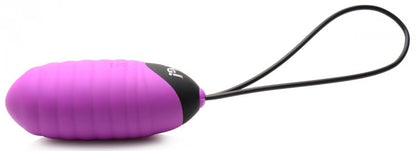 Bang! Swirl Silicone  Vibrator Egg Purple