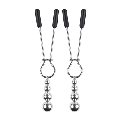 Selopa Beaded Nipple Clamps Silver