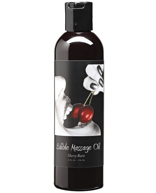 Massage Oil Edible Cherry 8 Oz