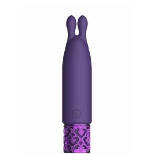 Royal Gems Twinkle Silicone Bullet Rechargeable Purple