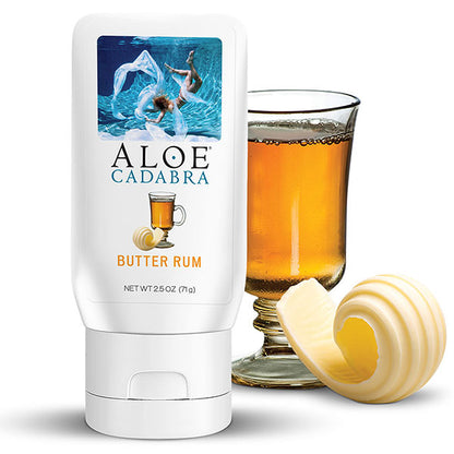 Aloe Cadabra Organic Flavored Lube Butter Rum 2.5 Oz