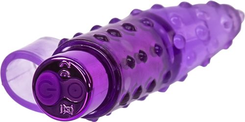 Rechargeable Frisky Purple Finger Vibrator