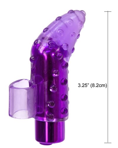 Rechargeable Frisky Purple Finger Vibrator