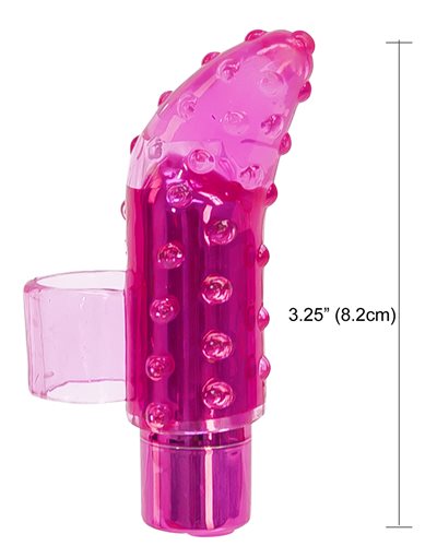 Rechargeable Frisky Finger Pink Finger Vibrator