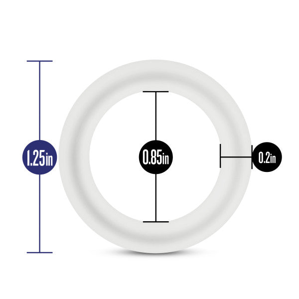 Performance Vs2 Pure Premium Silicone Cockrings Small White