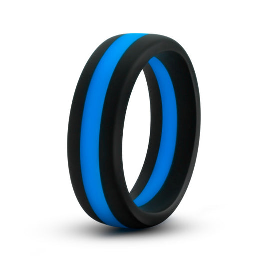 Performance Silicone Go Pro Cock Ring Black/blue/black