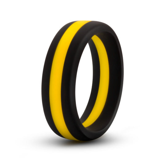 Performance Silicone Go Pro Cock Ring Black/gold/black