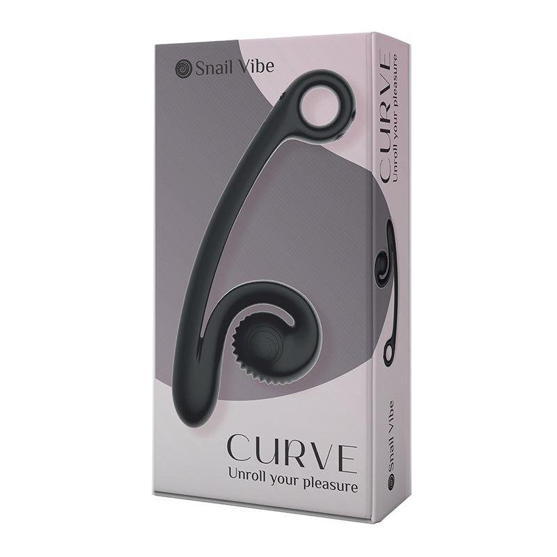 The Snail Curve G- Spot Vibrator Black