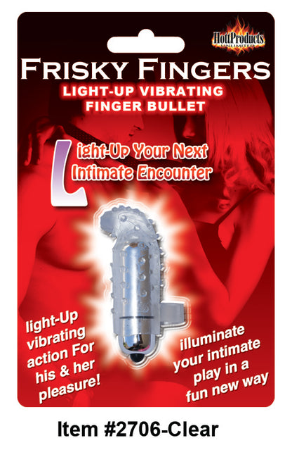 Light Up Frisky Finger Clear Finger Vibrator