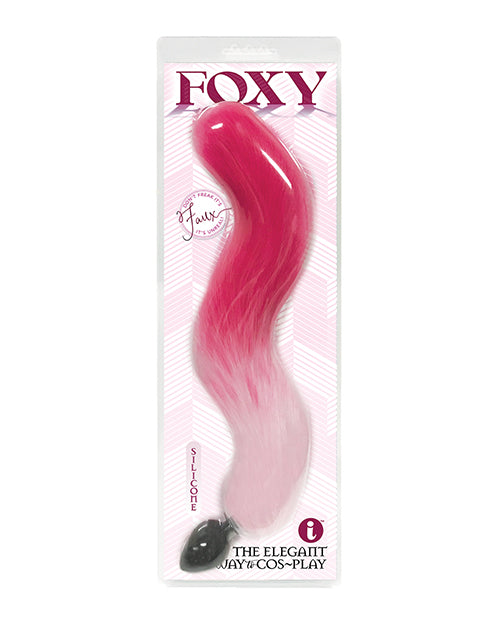 Foxy Tail Silicone Butt Plug Pink