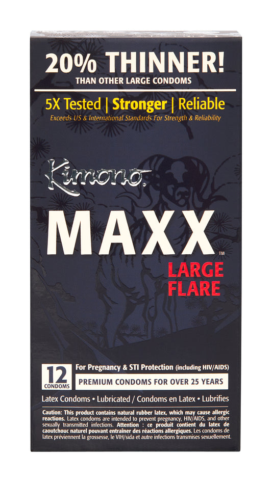 Kimono Maxx Large Flare 12pk Condom