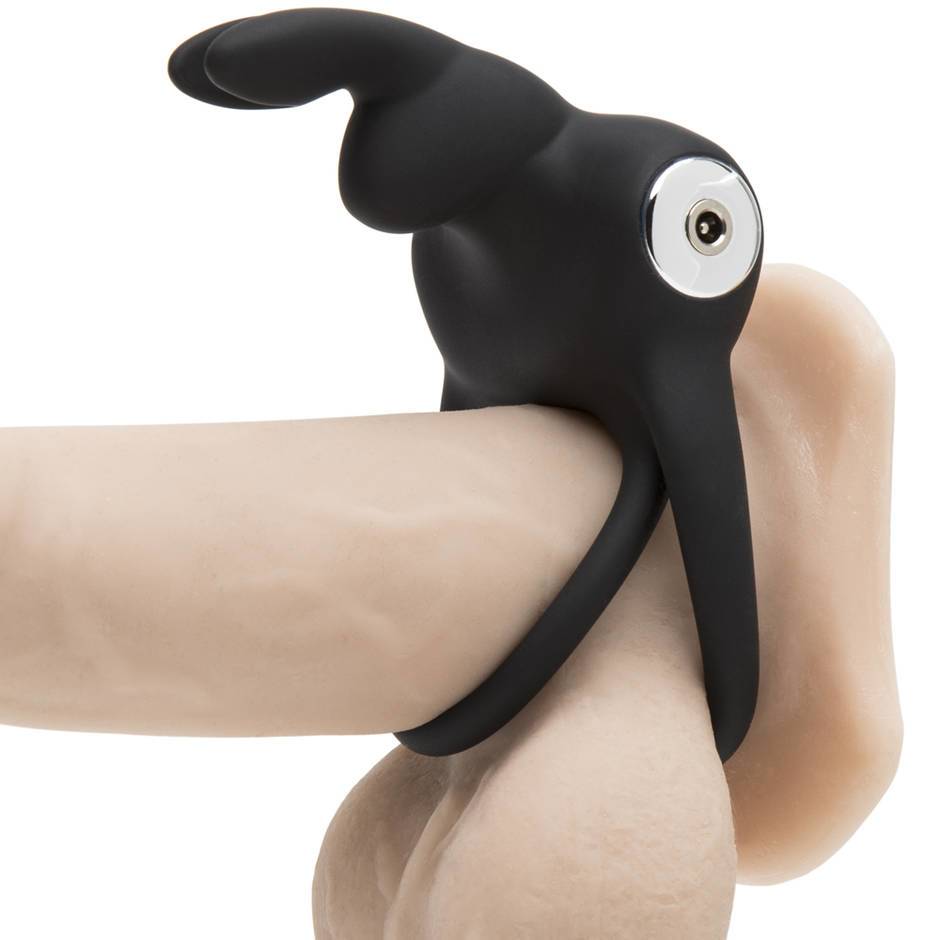 Happy Rabbit Stimulating Usb Rechargeable Cock Ring Black