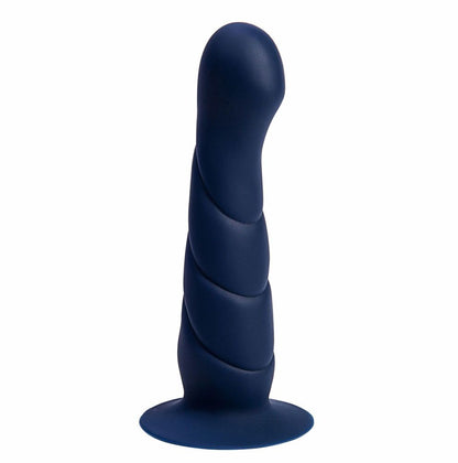 8 In Posable Silicone Dong Blue