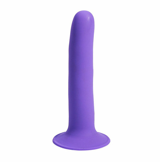 8 In Posable Silicone Dong Purple