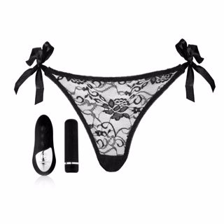 Sensuelle Pleasure Panty Black Remote Control Wearable  Vibrator