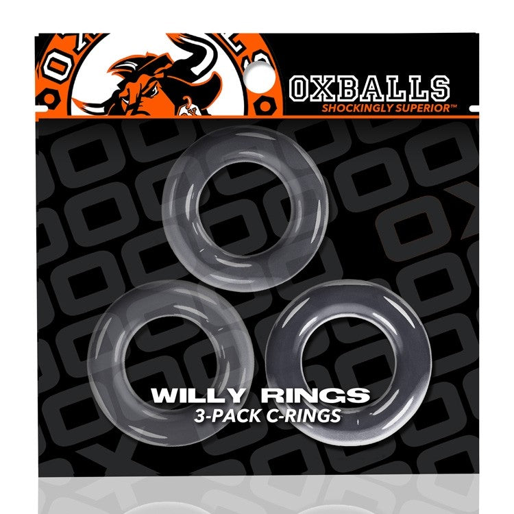 Willy Rings 3 Pk Cockrings Clear