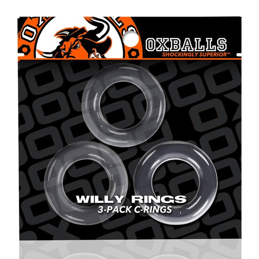 Willy Rings 3 Pk Cockrings Clear