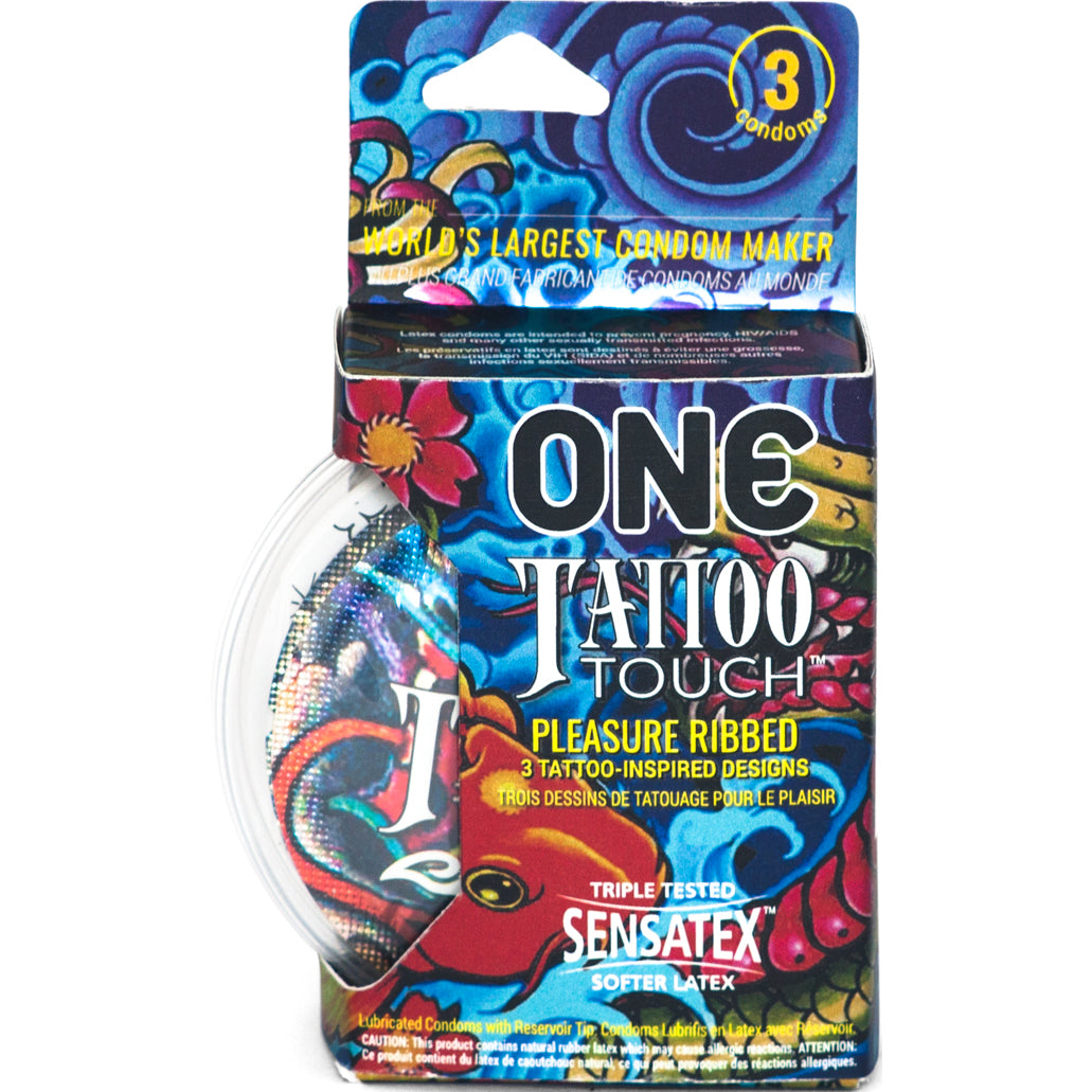 One Tattoo Touch 3 Pk Condom