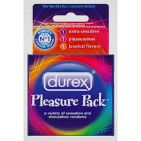 Durex Pleasure Pack 3pk Condom